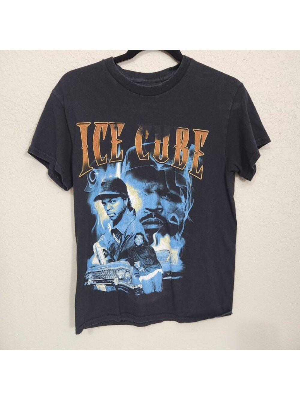 Ice Cube Graphic Tee Short Sleeve Black & Blue Mens S